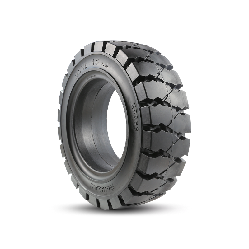 KR666 Compuesto de caucho natural para neumáticos sólidos industriales-28x9-10